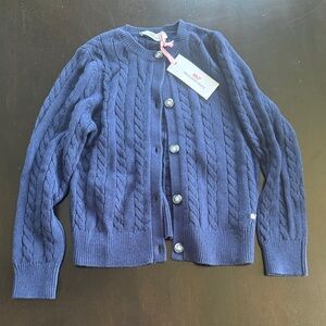 Vineyard Vines Navy Cable Knit Sweater